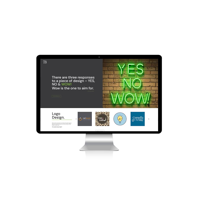 Studio73, Graphic Design, Suffolk Website