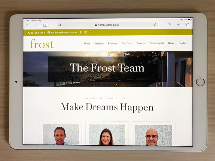 fbweb2 Frost Builders Website