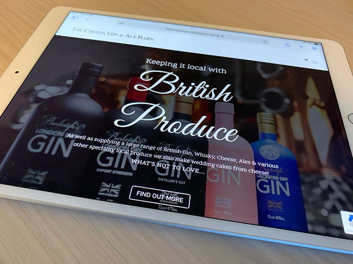 cgabweb1new The Cheese, Gin and Ale Barn Website