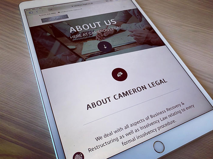 Cameron Legal Ltd Website