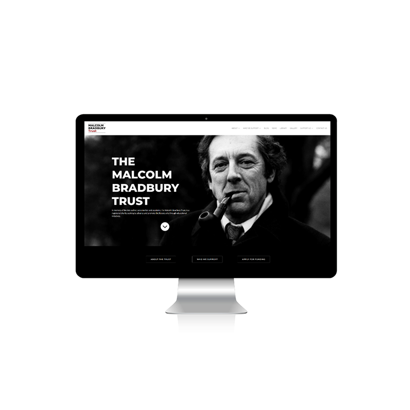 mbtwebscreen_800 Malcolm Bradbury Trust Website
