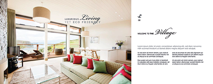 The Village, Watergate Bay Brochure Design