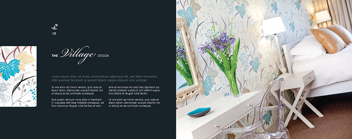 The Village, Watergate Bay Brochure Design