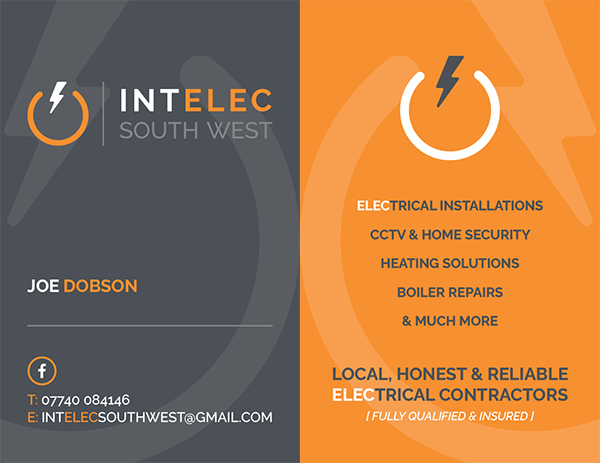 ieswbcard2 Intelec South West Printed Business Cards