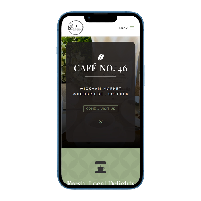 cn46phone_700 Café No. 46, Wickham Market, Woodbridge, Website