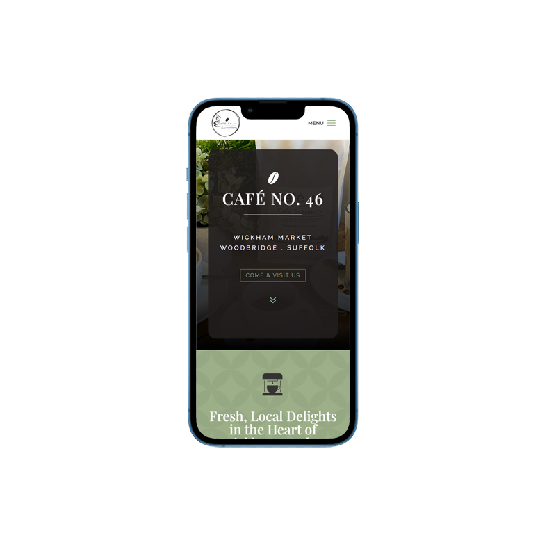 Café No. 46, Wickham Market, Woodbridge, Website