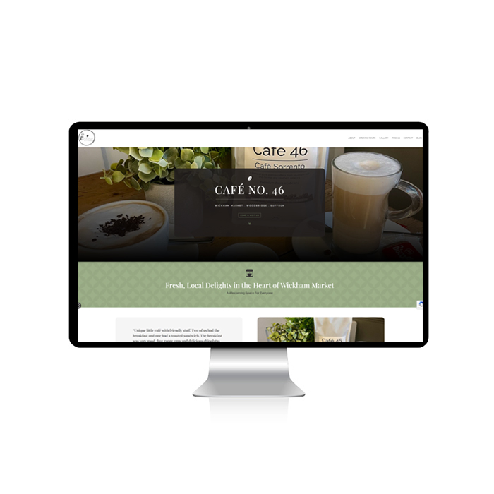 Café No. 46, Wickham Market, Woodbridge, Website