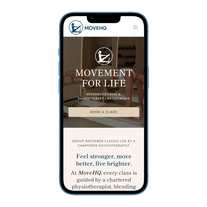 MoveHQ Reformer Pilates, Cornwall Website