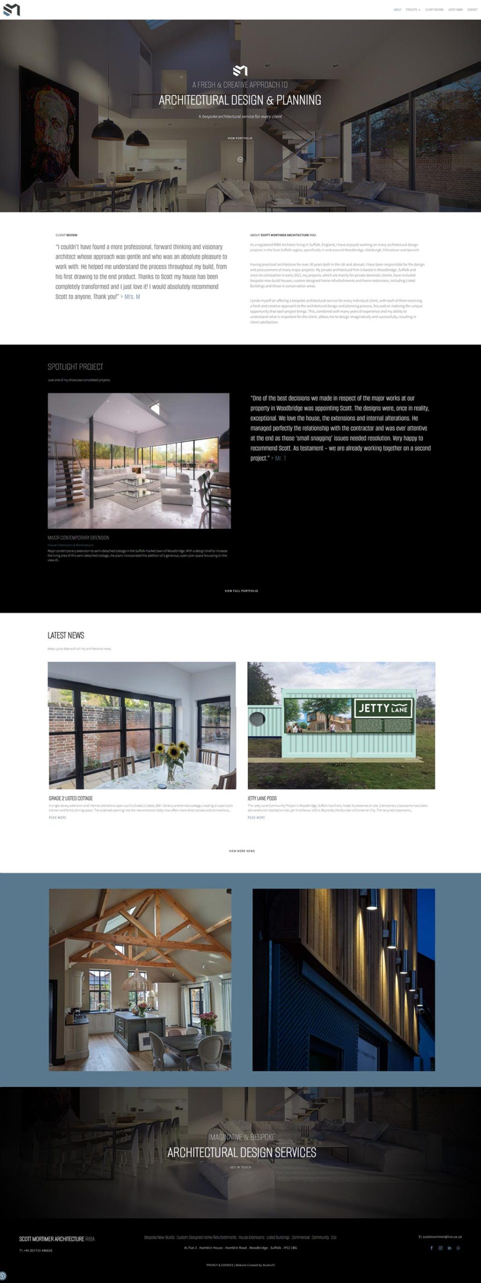 Scott Mortimer Architecture, Suffolk Website
