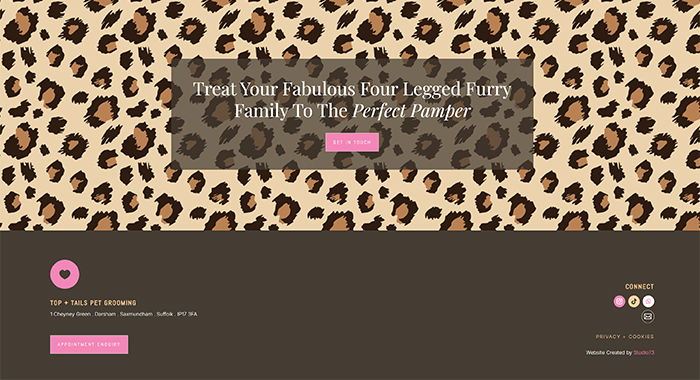 Top & Tails Pet Grooming, Saxmundham, Suffolk Website
