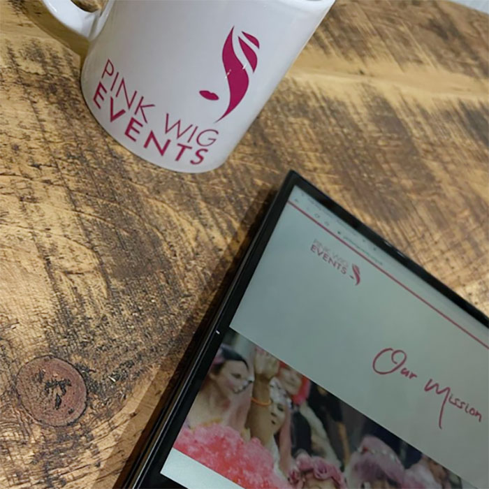 BRANDED-MERCHANDISE8-PW Pink Wig Events, Falmouth Week Logo Design