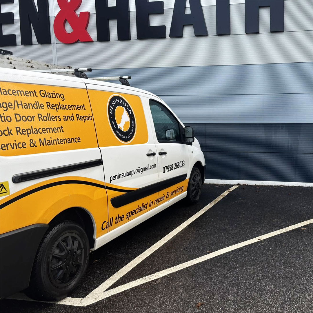 VAN-LIVERY-PWDR Peninsula UPVC Window and Door Repairs, Cornwall, Logo