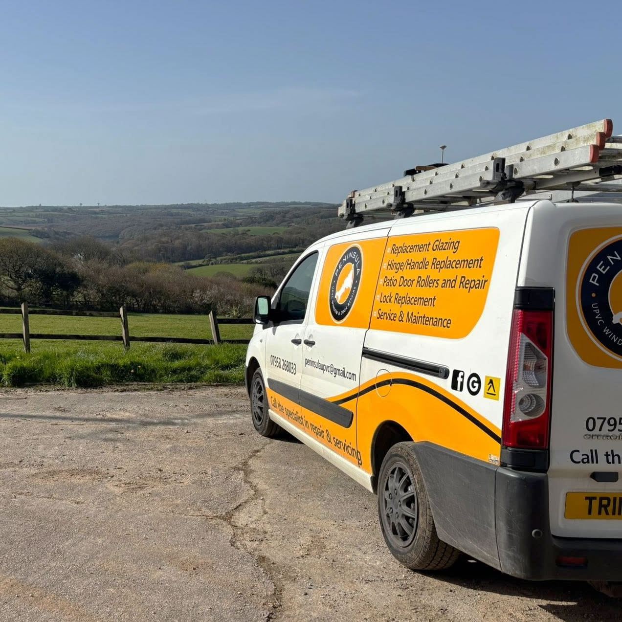 VAN-LIVERY2-PWDR Peninsula UPVC Window and Door Repairs, Cornwall, Logo