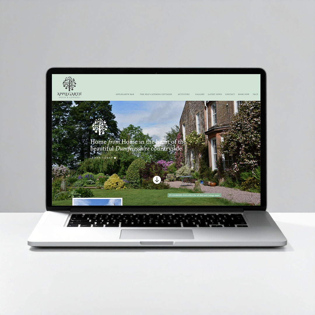 LAPTOP-WEBSITE-AGS Applegarth House and Cottages, Lockerbie