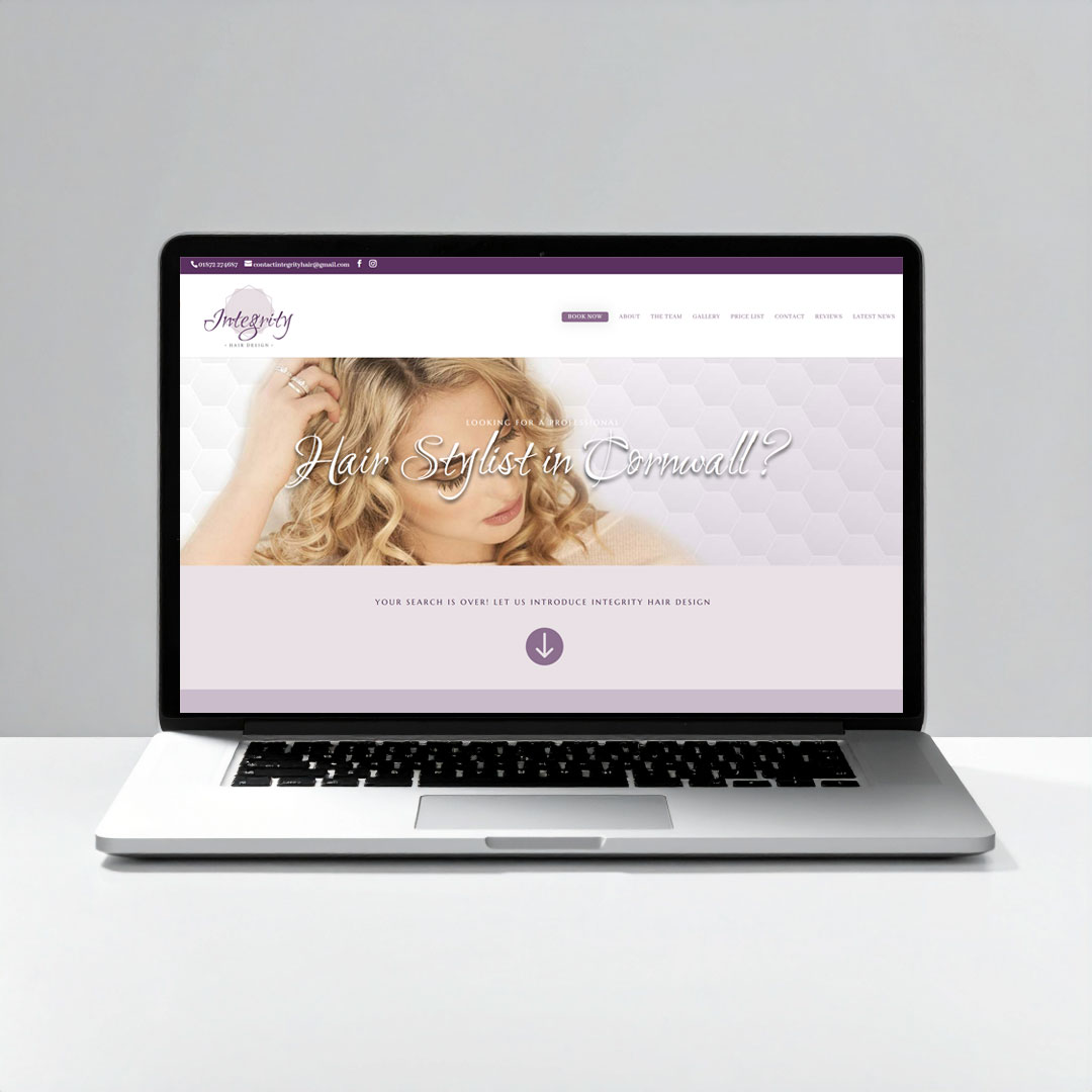 Integrity Hair Design, Truro, Cornwall Website