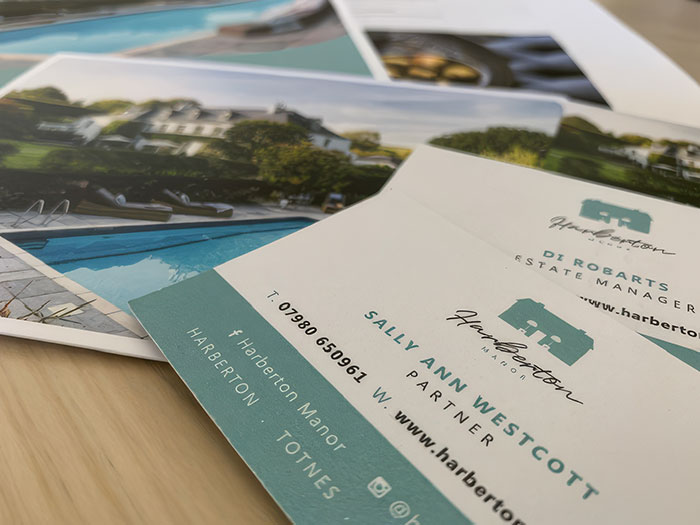 PRINTDESIGN-HBM Harberton Manor Print Design, Business Cards, Postcards, Housebook